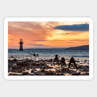 Whiteford Lighthouse, Gower, Wales Sticker